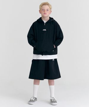 [SET] F18 아노락 나일론 버뮤다 셋업 (블랙)