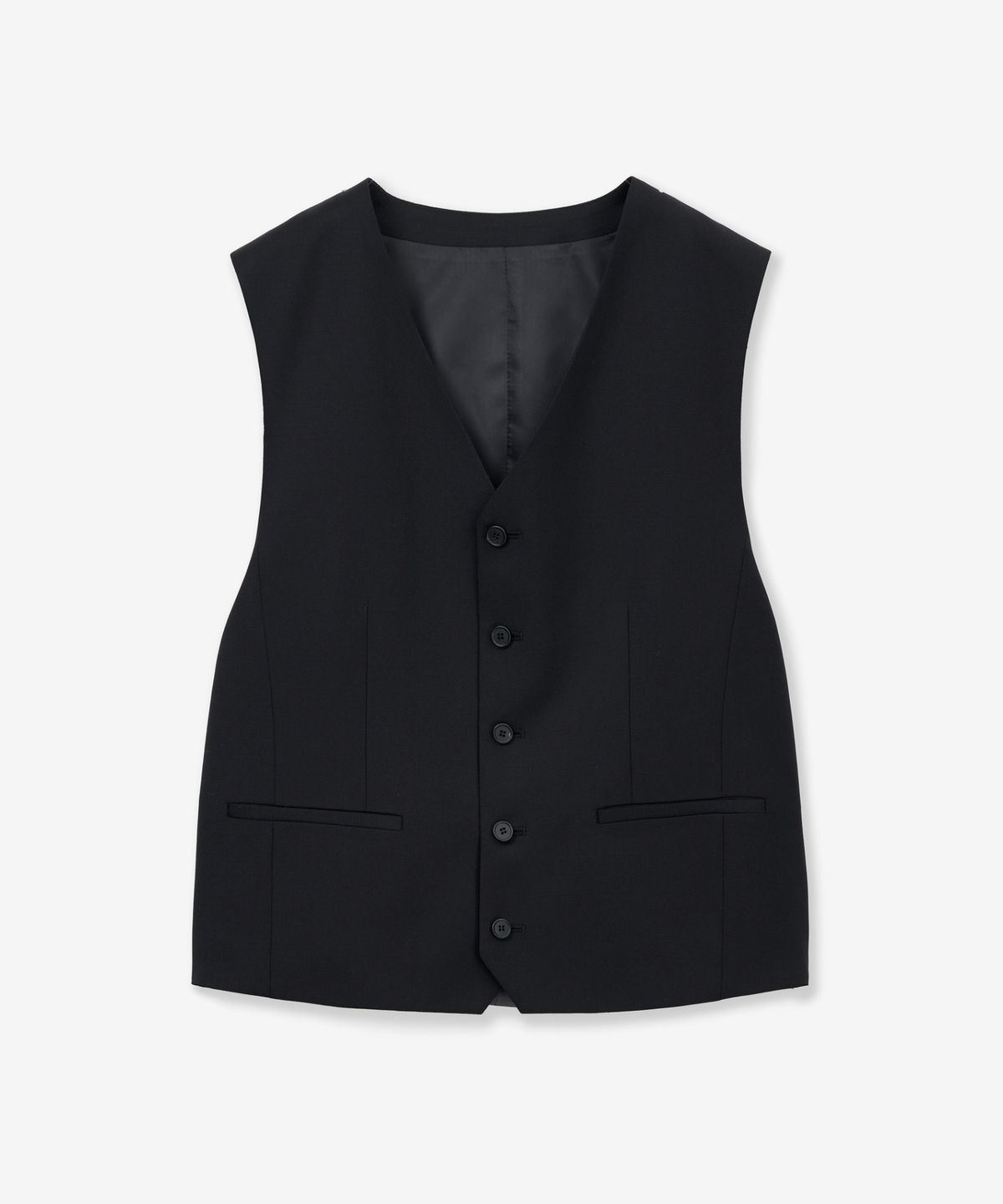 티엔지티(TNGT) Classic Wool Suit Vest (Black) TNVE6E100BK