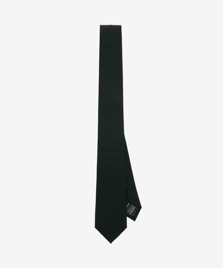 High Wool Blended Office Slim Tie (Black) TNNE6E100BK