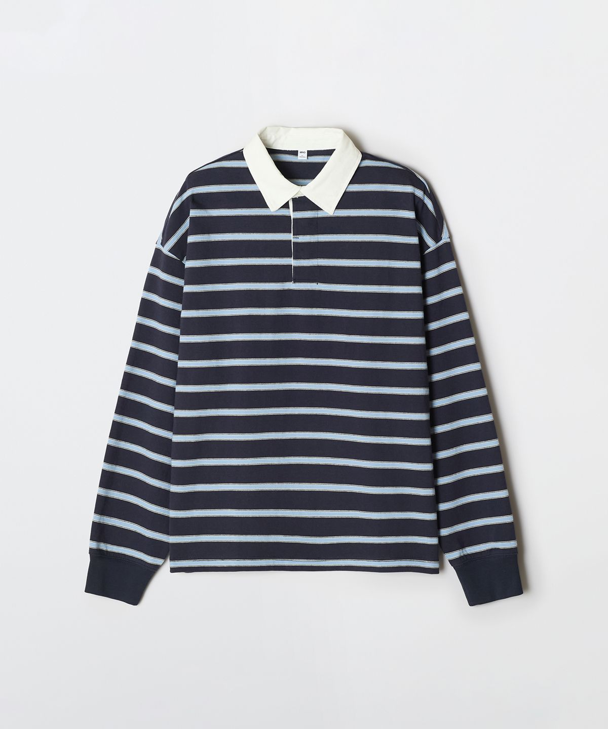 스파오(SPAO) [내추럴코튼] 멀티 스트라이프 럭비티_SPLSG23C04