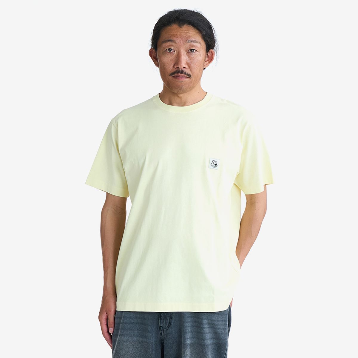 퀵실버(QUIKSILVER) BW HISTORY FRAME 빈티지 워싱 반팔 티셔츠 (QG21ST804LYW)