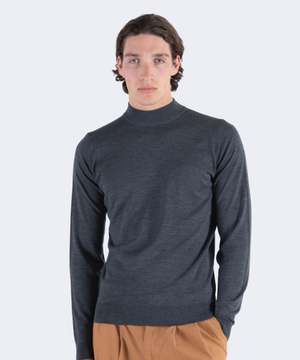 HARCOURT Merino Wool Mock Neck Knit Classic 10 Colors