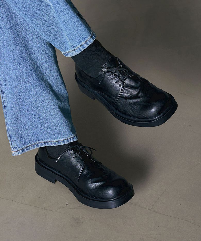 4.5cm 빈티지 주름 더비슈즈 로퍼 (OKPL-45LF304)