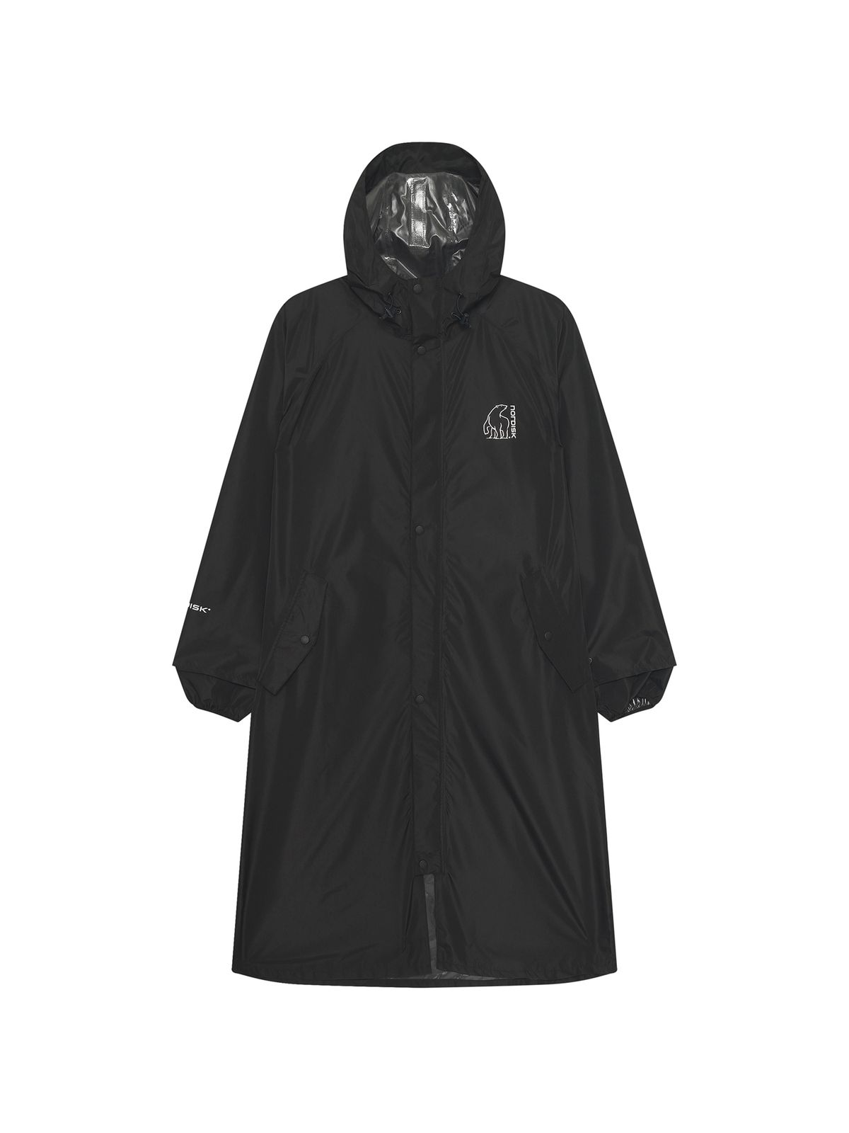 노르디스크(NORDISK) 빅로고 레인 코트_Charcoal