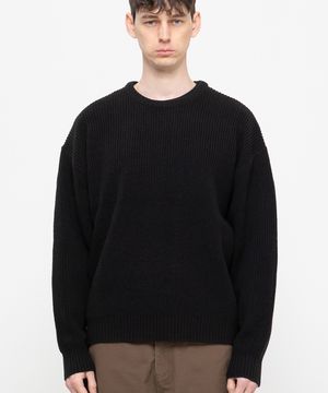 오버핏 라운드 하찌 니트 [3color]