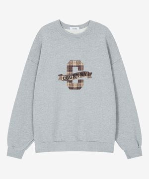 M1081 컨트리 자수 맨투맨(3colors)