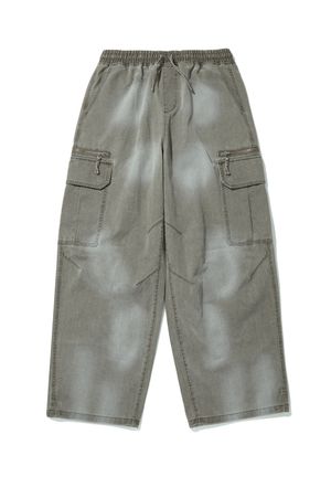 얼룩이 와이드핏 팬츠 브라운 ANA1PL02ABR