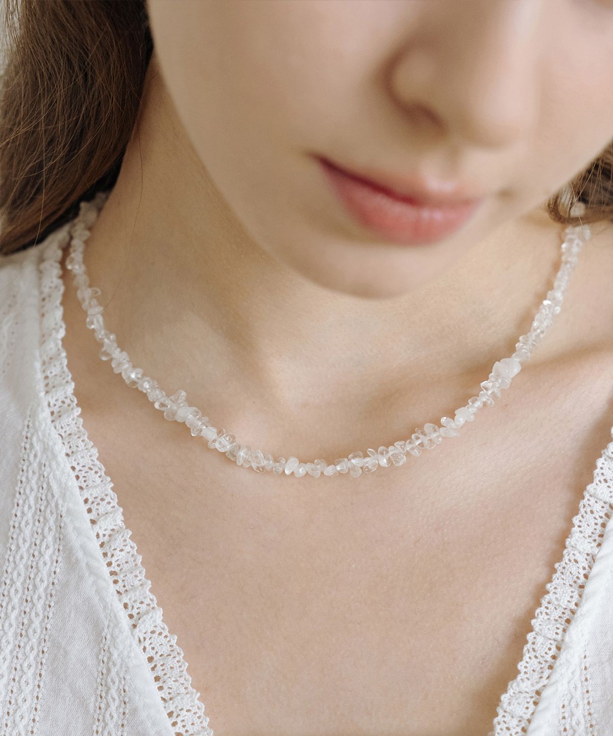 하스(HAS) HML010 Stone Chip Necklace