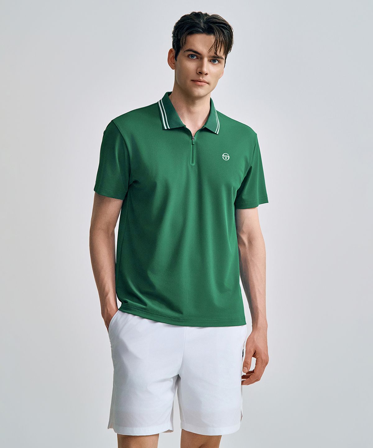 세르지오 타키니(SERGIO TACCHINI) M 지퍼넥 폴로 (Green)