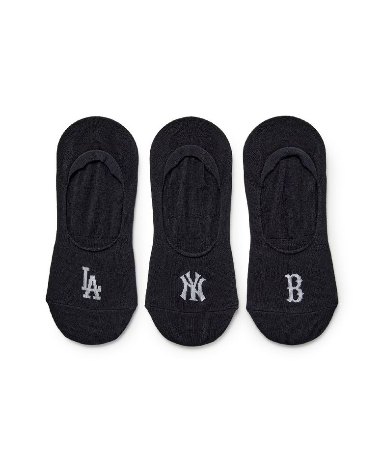 스몰 로고 페이크 삭스 3족세트 MLB (Black)