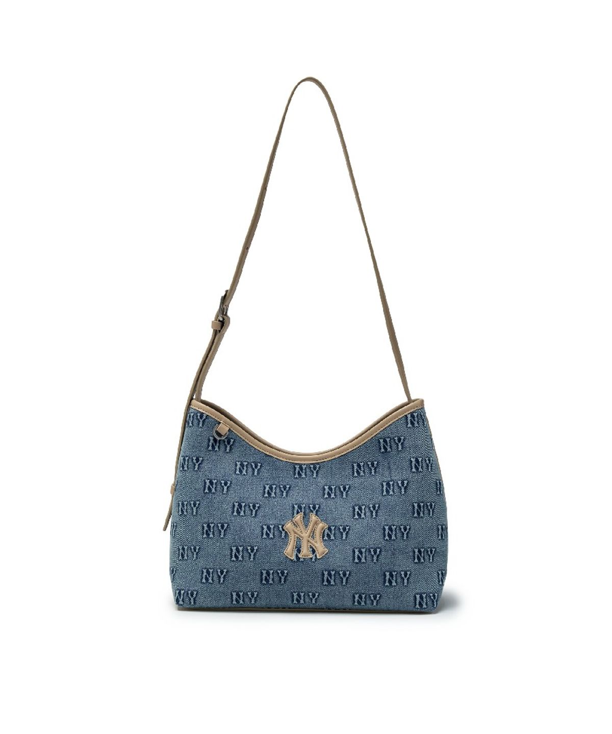 엠엘비(MLB) 클래식 모노그램 데님 엠보 버킷백 NY (L.Blue)