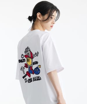 슈퍼붐 반팔티 (화이트)