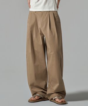 M281 투턱 코튼 와이드 팬츠(3colors)