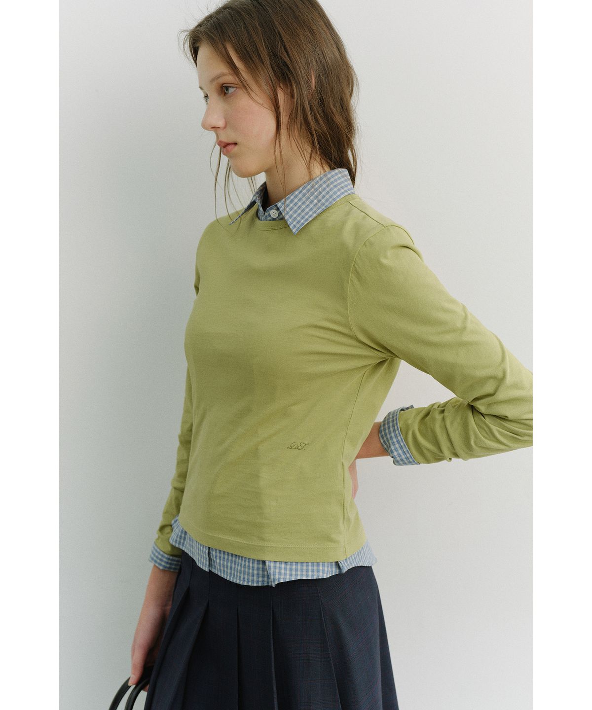 던스트(DUNST) ESSENTIAL CREW-NECK T-SHIRT_UDTS6A202_OLIVE