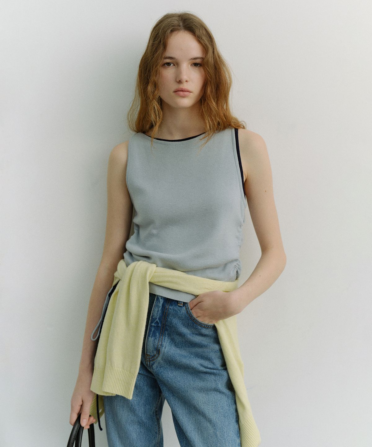 던스트(DUNST) LAYERING KNIT TOP_UDSW6A202_SOFT BLUE