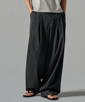 M282 투턱 스트라이프 슬랙스(2colors)