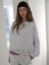 Sienne Lace Sweatshirts (White Melange)
