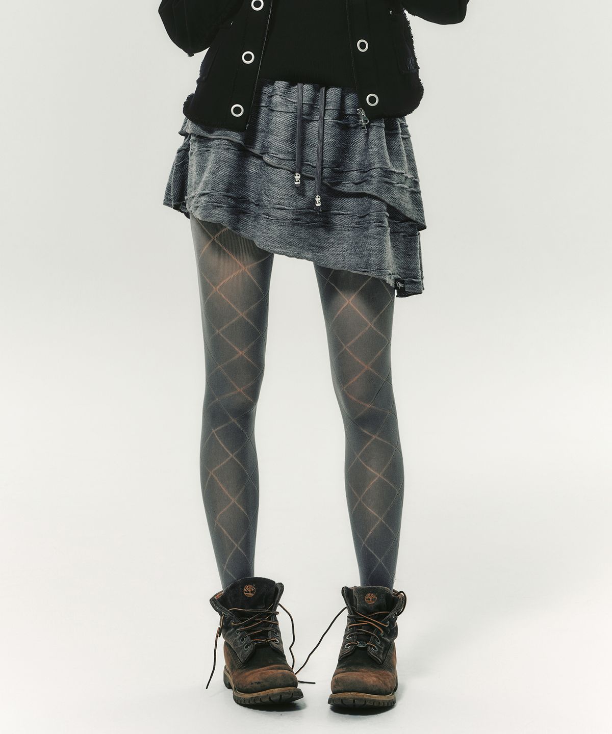 엔와이엑스엑스(NYXX) TWIST FRILL SKIRT GREY