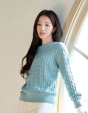 케이블 크루넥 니트 스웨터(5GG) 356505 [6color]