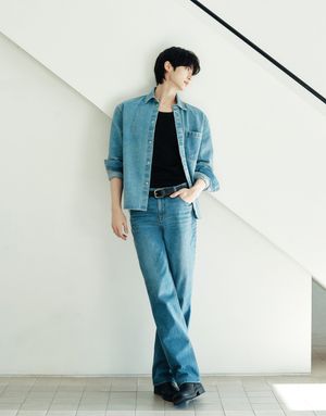 스트레이트 루즈핏 데님 팬츠 116543 [1color]