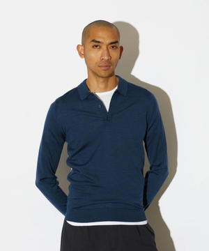 BELPER Merino Wool Polo Shirt Knit Seasonal 8 Colors