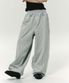 STITCH JOGGER PANTS LIGHT GREY