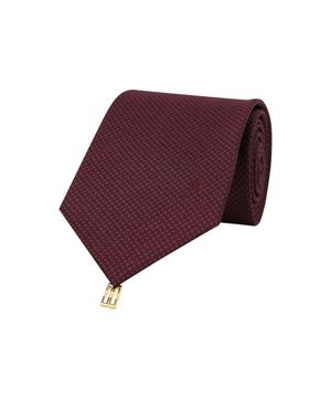 실크100 마이크로 도트 솔리드 넥타이 레드