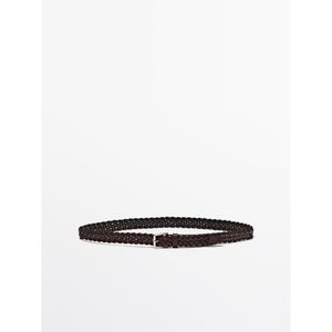 브레이디드 나파 레더 벨트