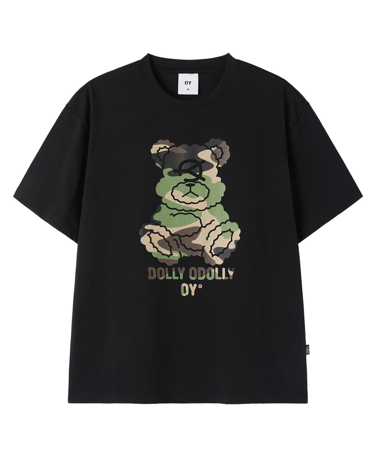 오픈야드(오와이)(OPENYARD(OY)) CAMO DOLLY TEE - BLACK