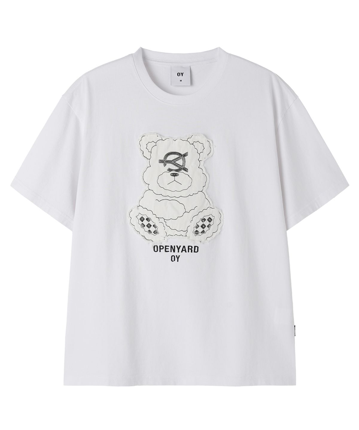 오픈야드(오와이)(OPENYARD(OY)) PATCH DOLLY TEE - WHITE