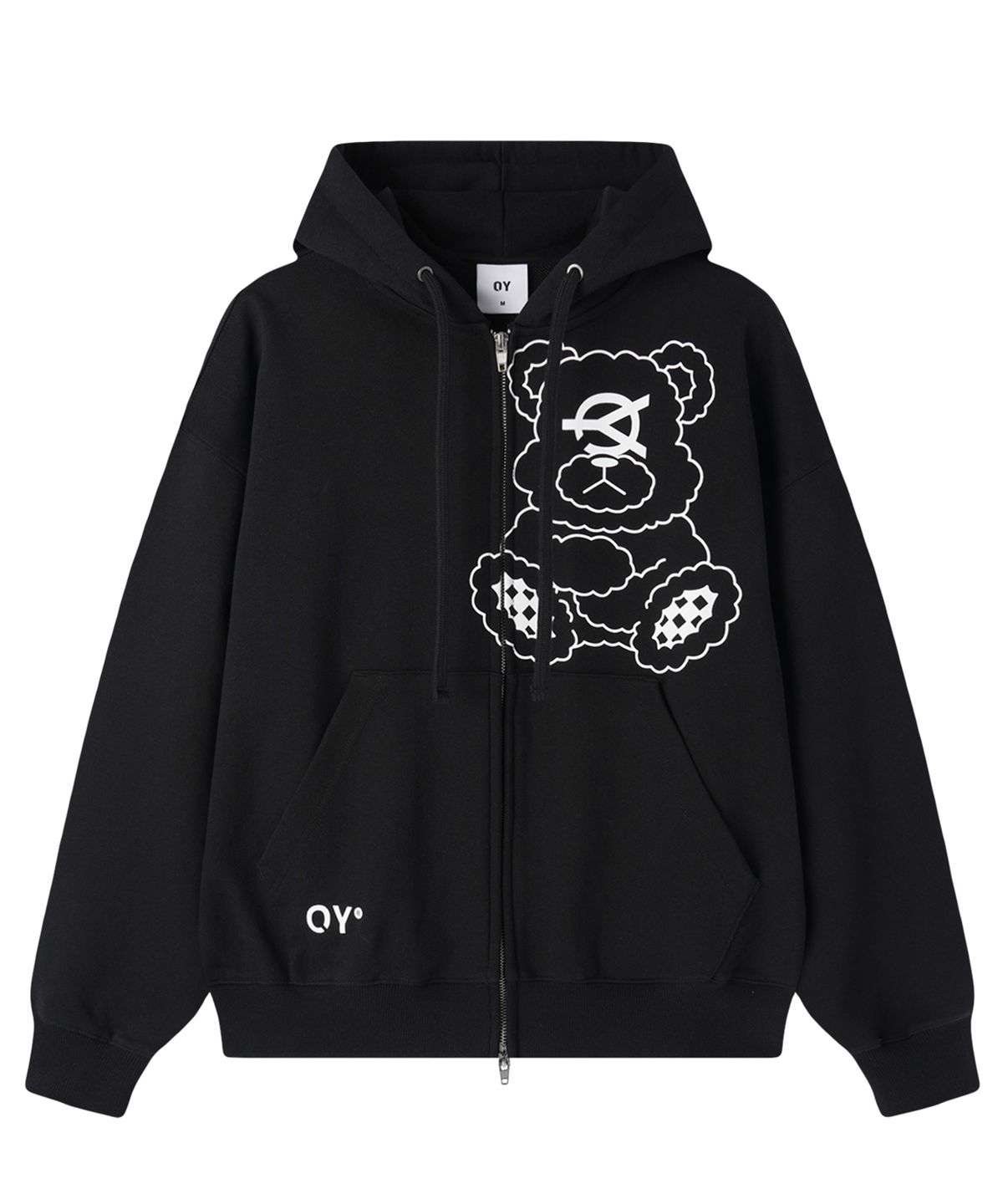 오픈야드(오와이)(OPENYARD(OY)) BIG DOLLY HOODIE ZIP UP - BLACK