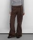 Wide Bootcut Cotton Pants_Brown