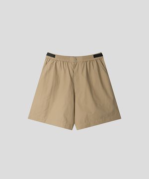 테크니컬  지퍼 밴딩 쇼츠 [베이지]