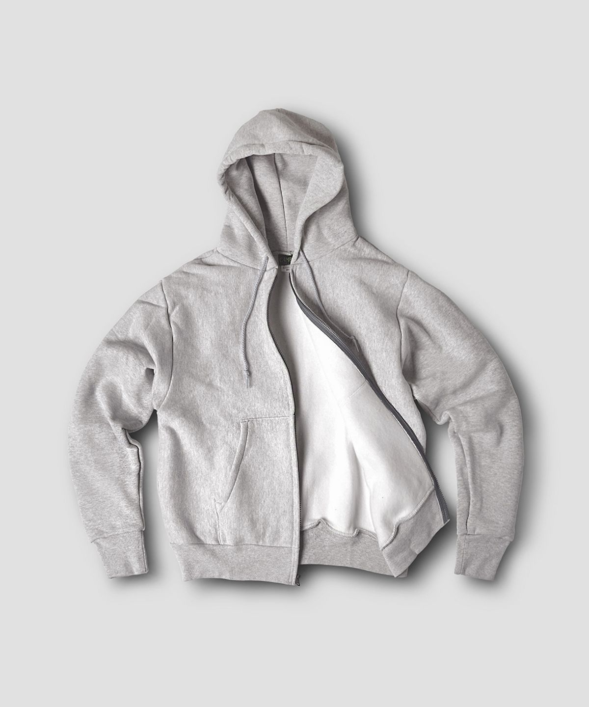 캠버 스포츠웨어(CAMBER SPORTSWEAR) 크로스니트 지퍼 후디, 헤더그레이