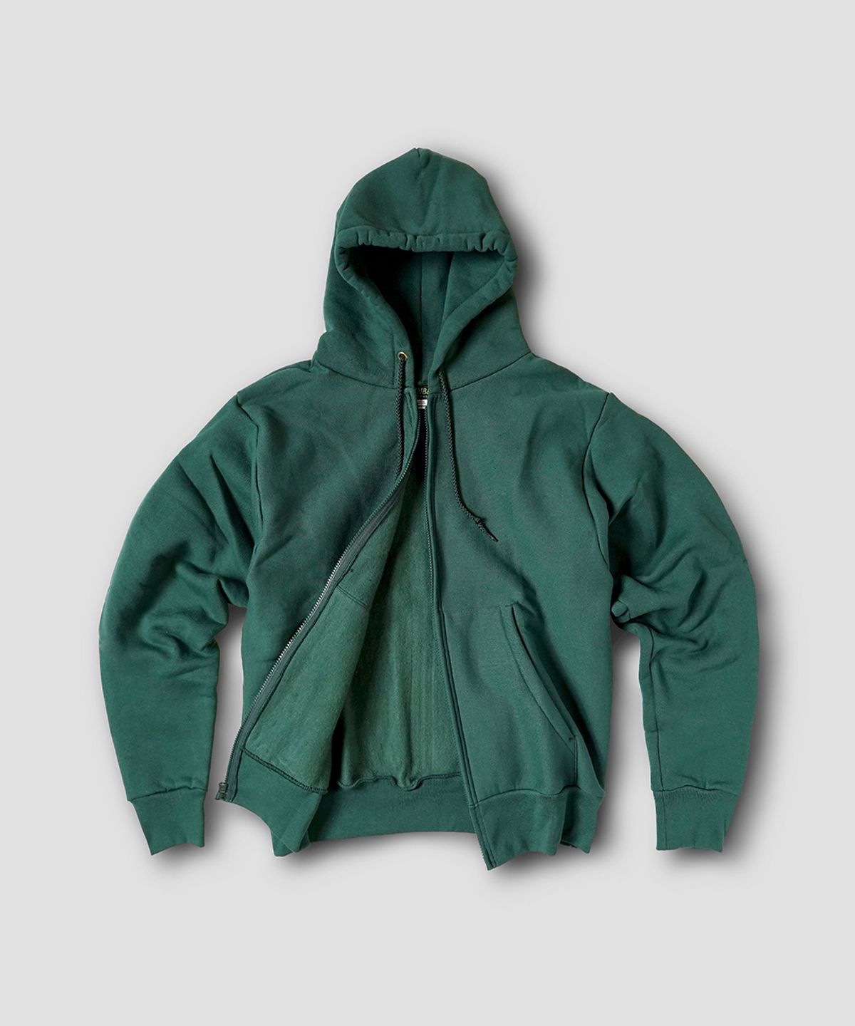 캠버 스포츠웨어(CAMBER SPORTSWEAR) 크로스니트 지퍼 후디, 포레스트그린
