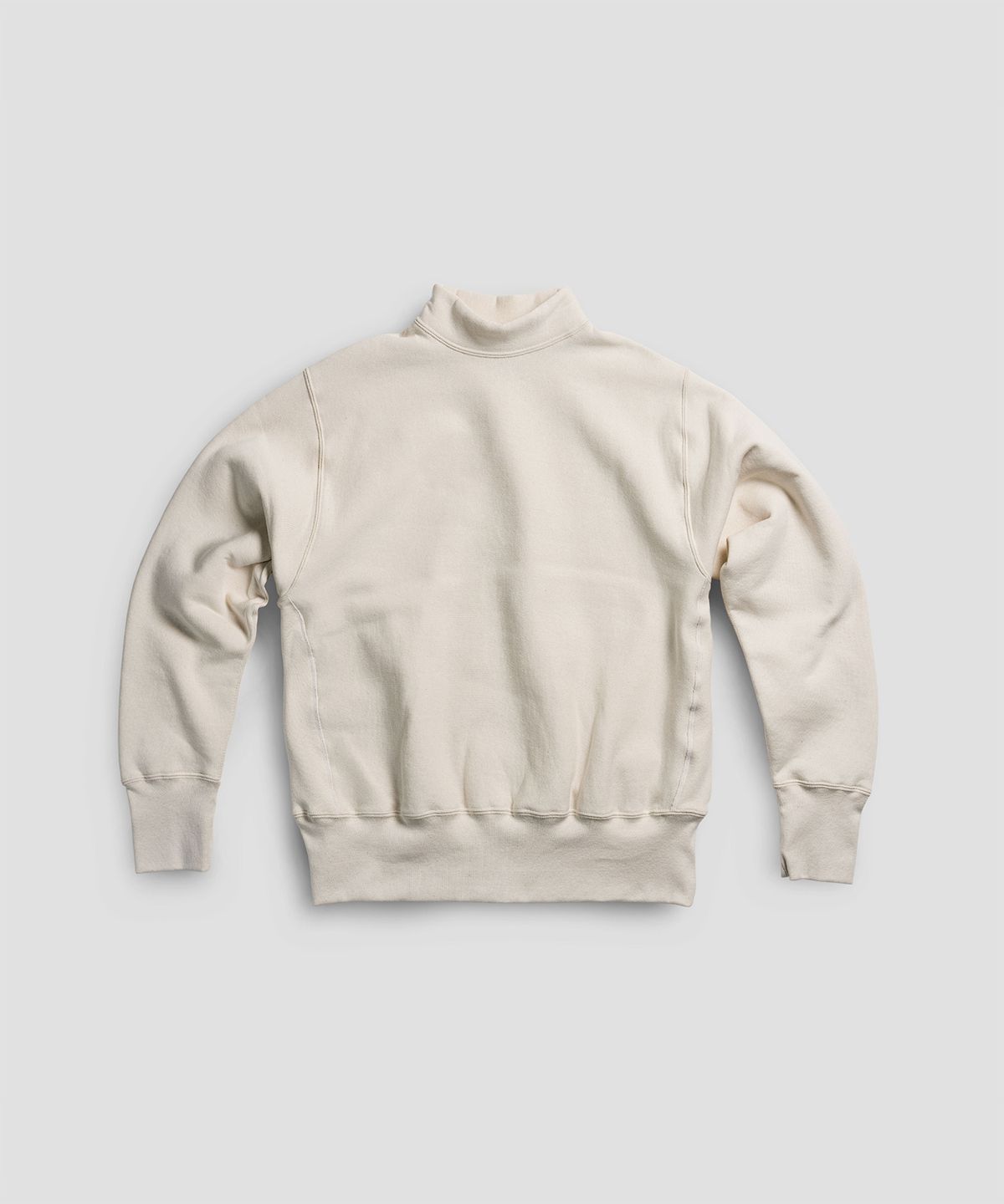 캠버 스포츠웨어(CAMBER SPORTSWEAR) 크로스니트 모크넥 스웻셔츠,내추럴