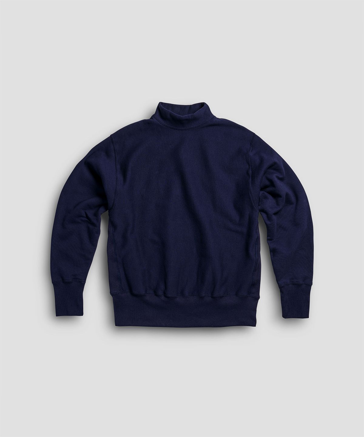 캠버 스포츠웨어(CAMBER SPORTSWEAR) 크로스니트 모크넥 스웻셔츠, 네이비