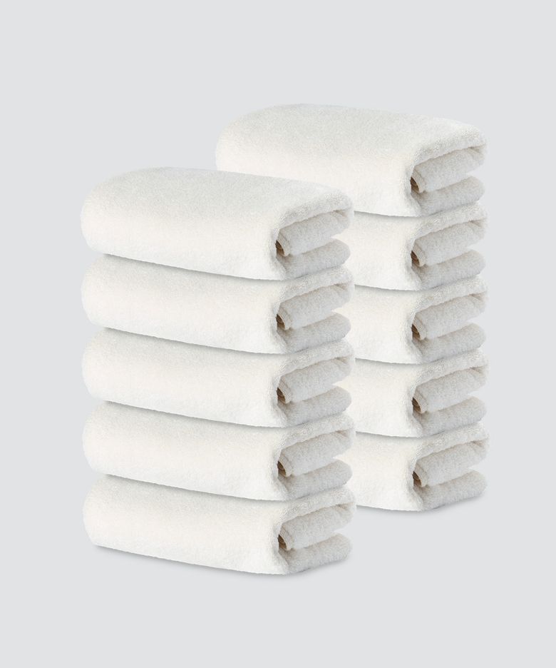 200g 고중량 뱀부얀 호텔 수건 10팩 [아이보리]
