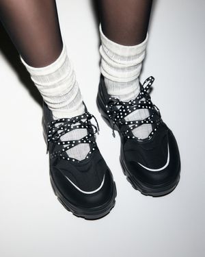 [:DOT EDITION] 로미타 플랫폼 발레리나 도트 메리제인 FLOTGA1W86