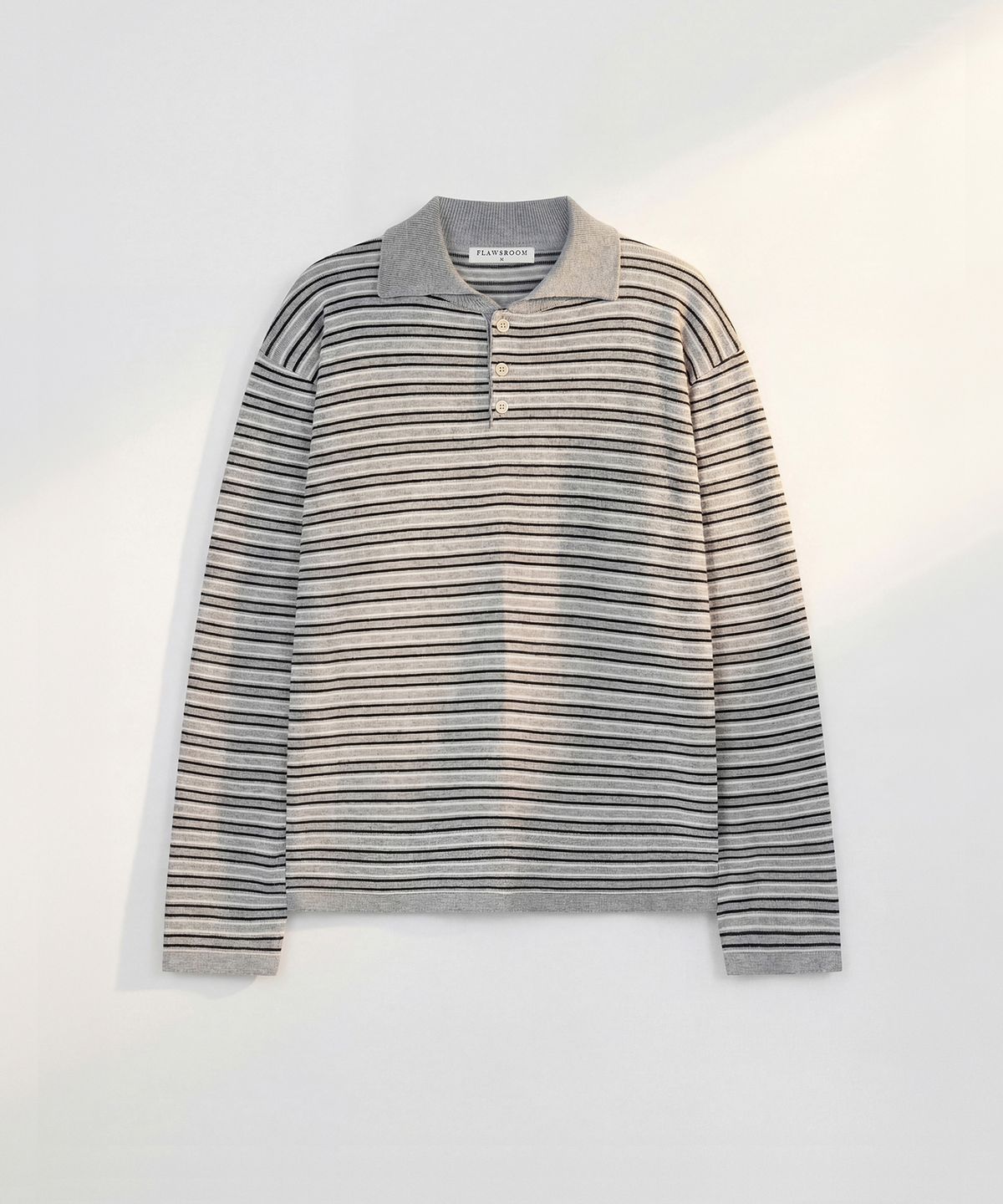 플로즈룸(FLAWSROOM) Lecce Polo Cotton Knit GREY
