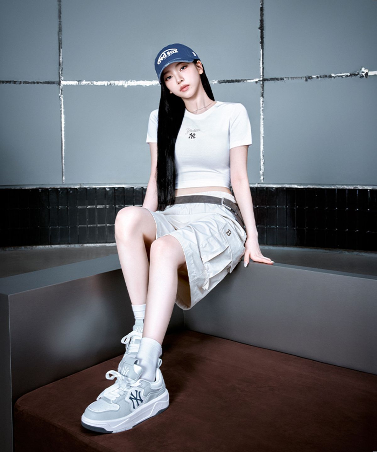 엠엘비(MLB) 커브 라이너 NY (Grey)