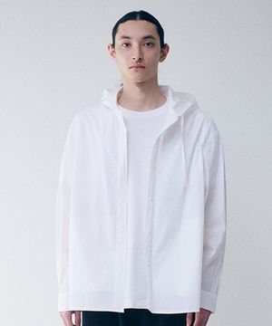 에어로쉘 후드 셔츠 White