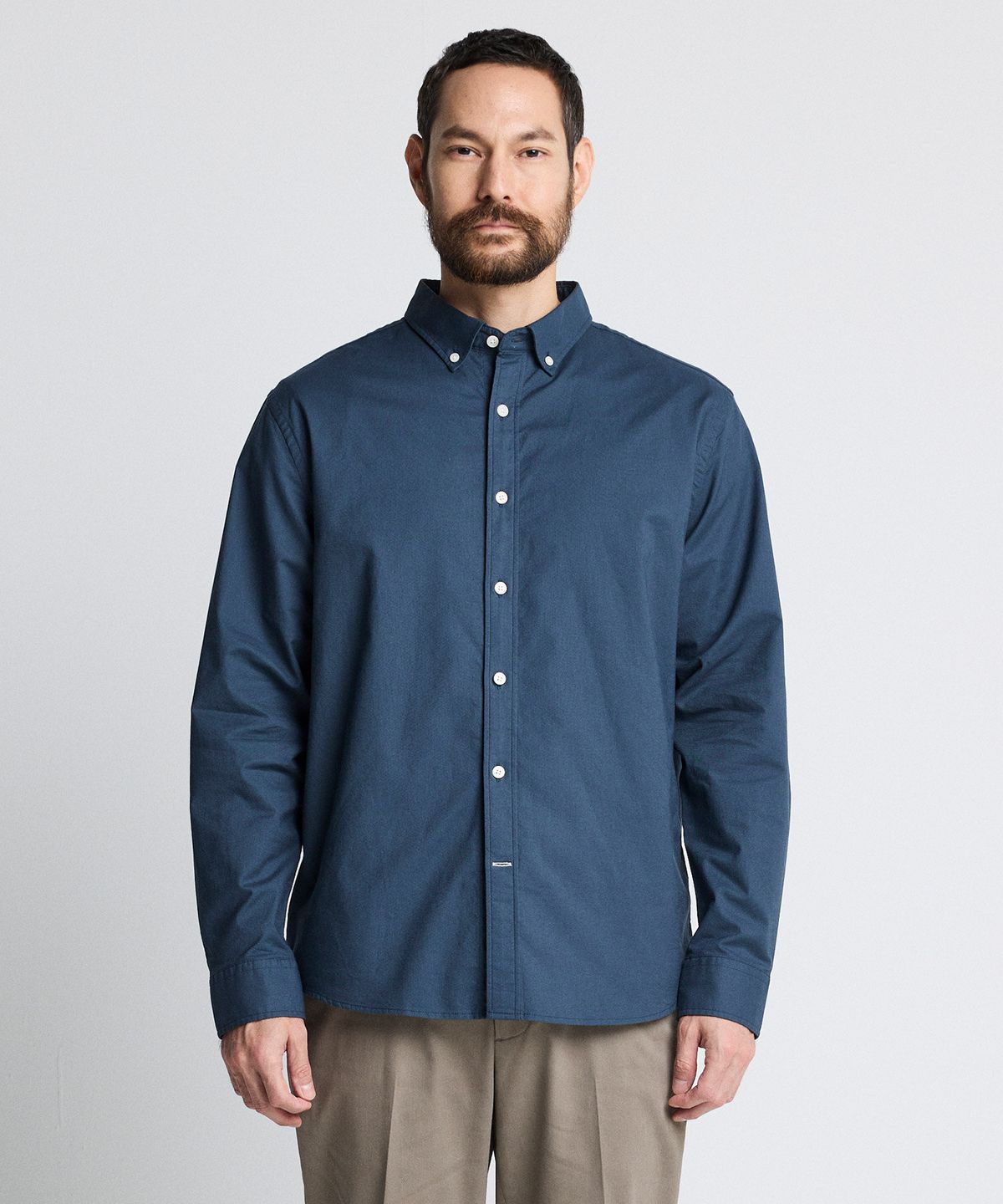 에스티코(STCO) DIEMS Compact Stretch Oxford Shirts 네이비 (레귤러핏)_DDSWZ03ESN