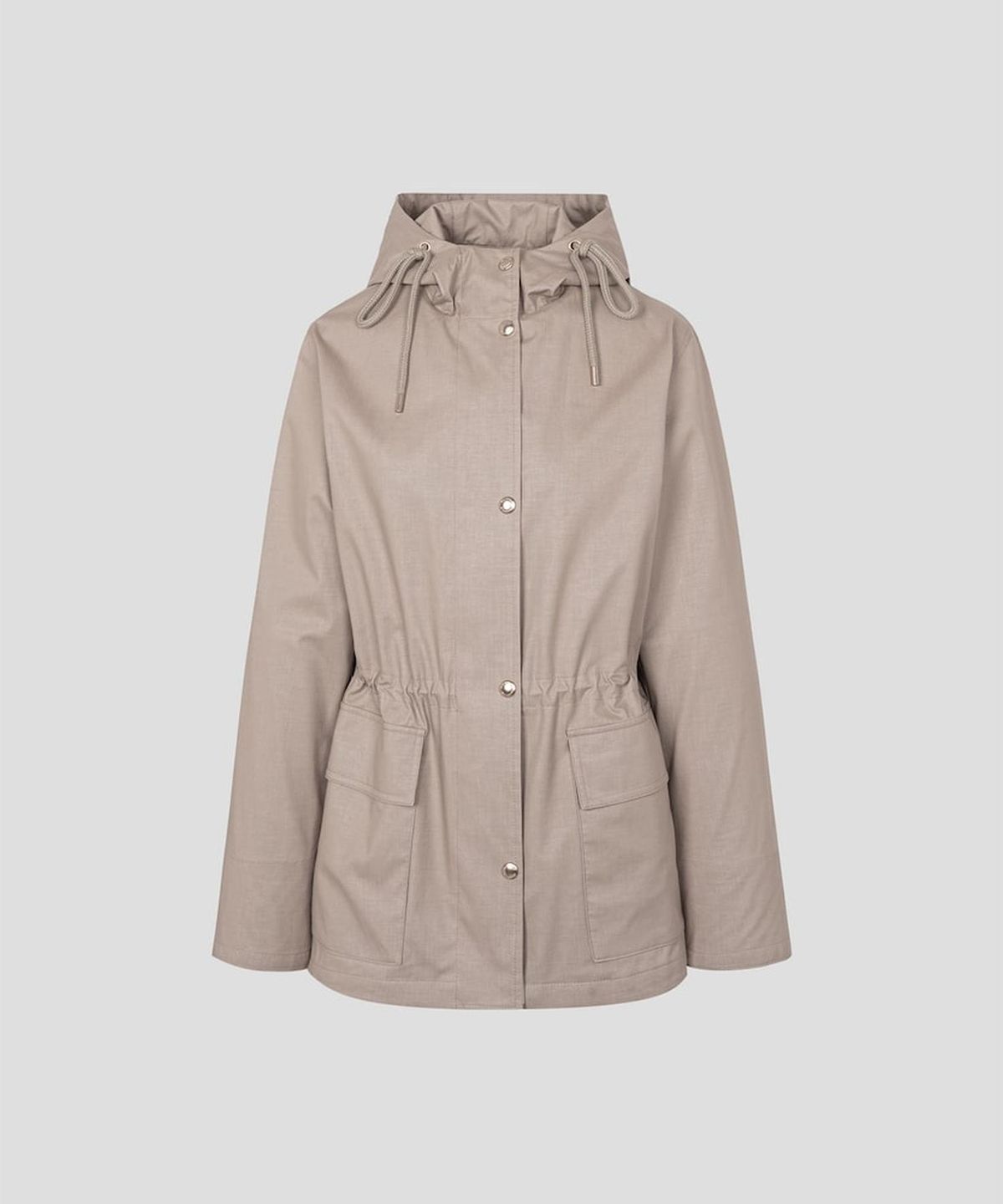 빈폴 레이디스(BEANPOLE LADIES) 코튼 폴리 후드 사파리 점퍼  베이지 (BF6339C01A)
