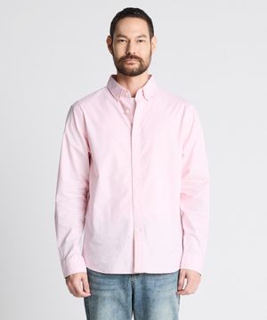 DIEMS Compact Stretch Oxford Shirts 핑크 (레귤러핏)_DDSWZ04ESP