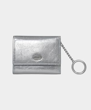 베니 3단 반지갑-실버