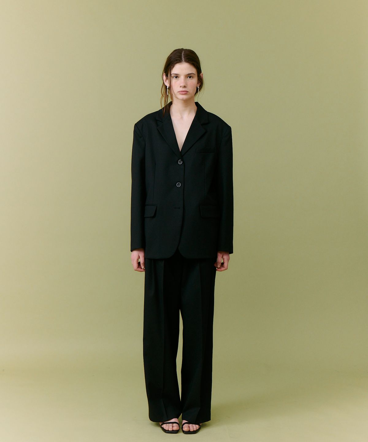 더 릴(THE LILLE) Spring wool jacket_black