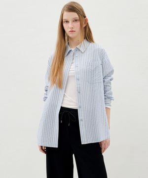 오버핏 소프트 체크 셔츠 OW6MB3200