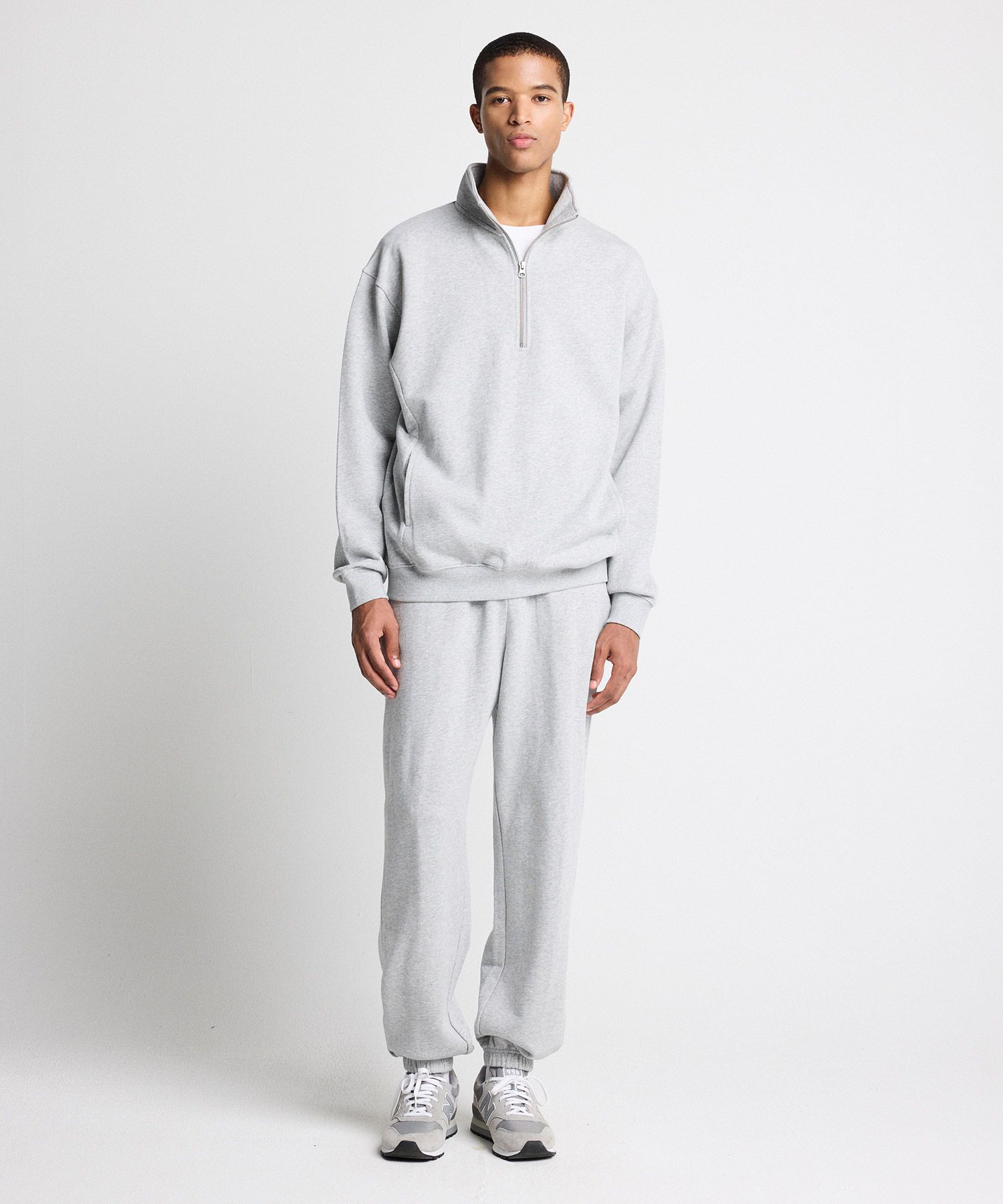 MUSINSA公式 | STCO CODIGALLERY ベーシックハーフジップスウェット