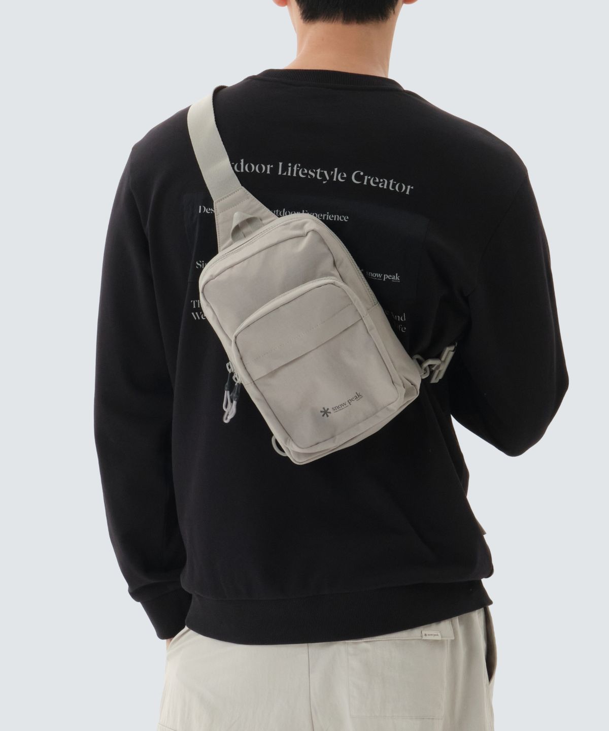 스노우피크 어패럴(SNOWPEAK APPAREL) 듀얼테크 슬링백 5L (S26ZUFBG31) Fog Gray